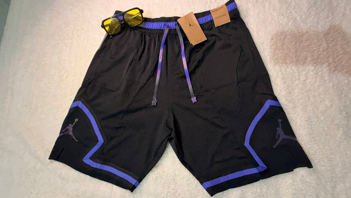 Short deportivo de hombre /premium negro/violeta talla XL